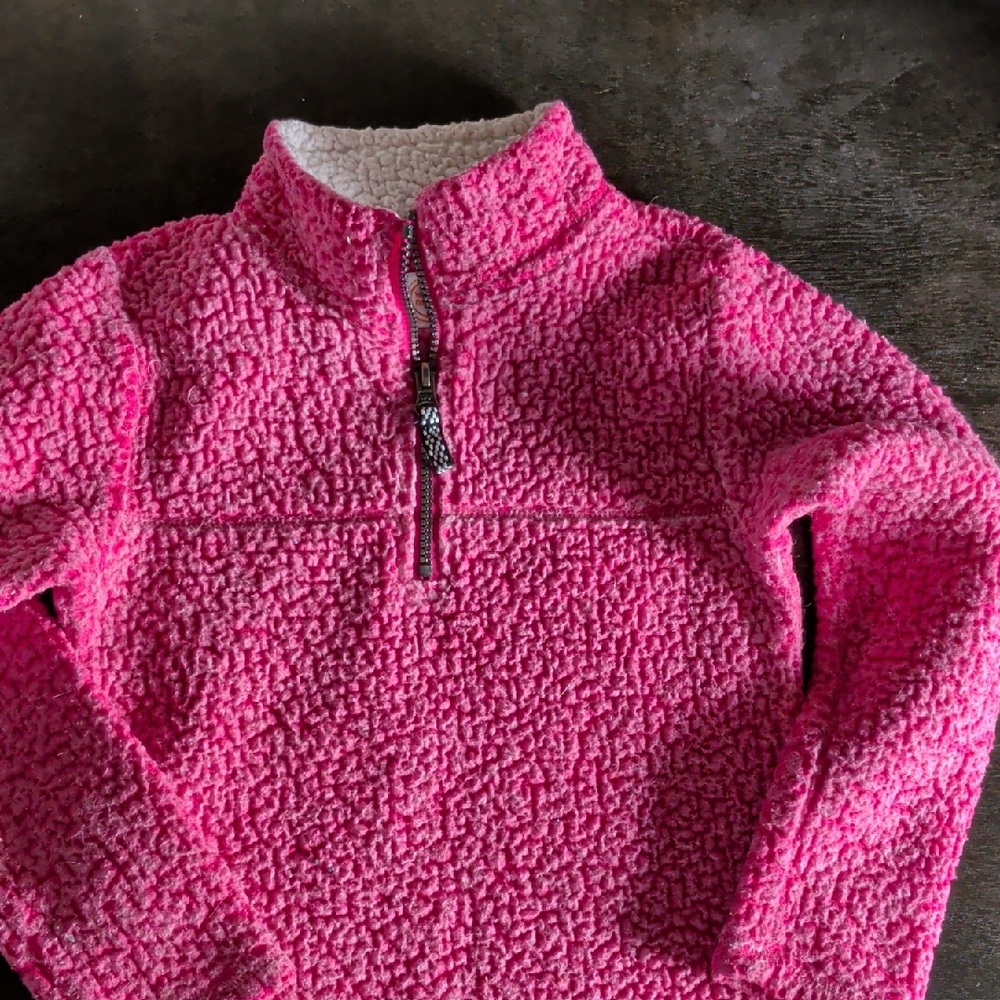 Wonder Nation Bright Pink Kids Fleece Pullover Sweatshirt